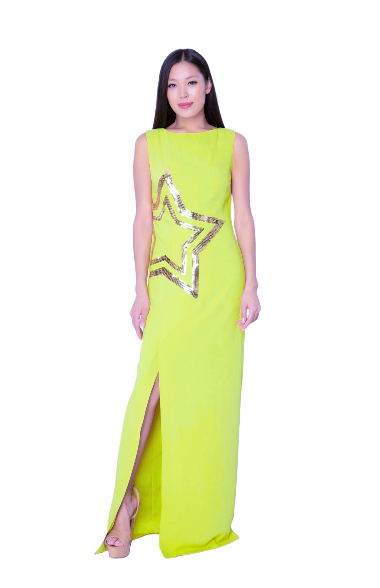 Length Yellow Dress