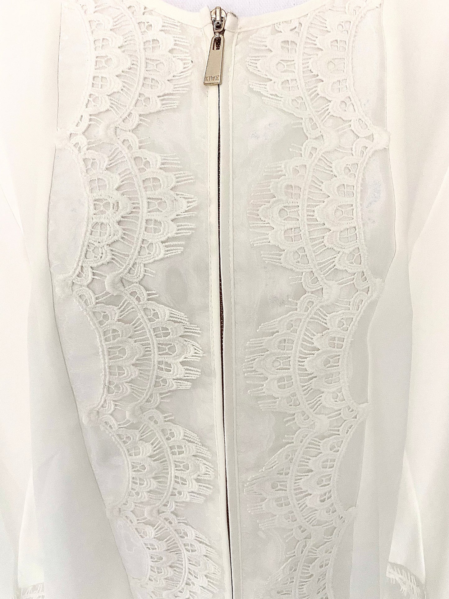 White Long Lace Embroidered Jacket