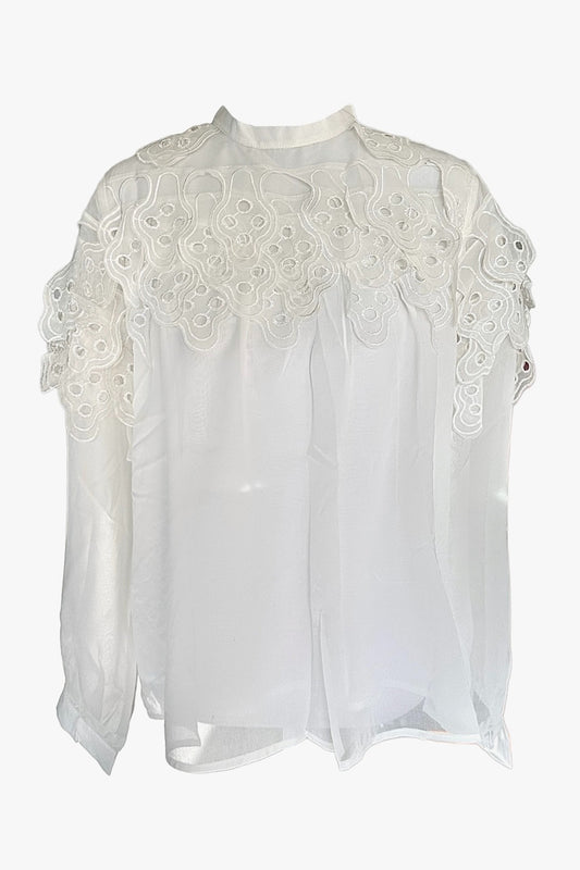 White Long Sleeve  Shirt