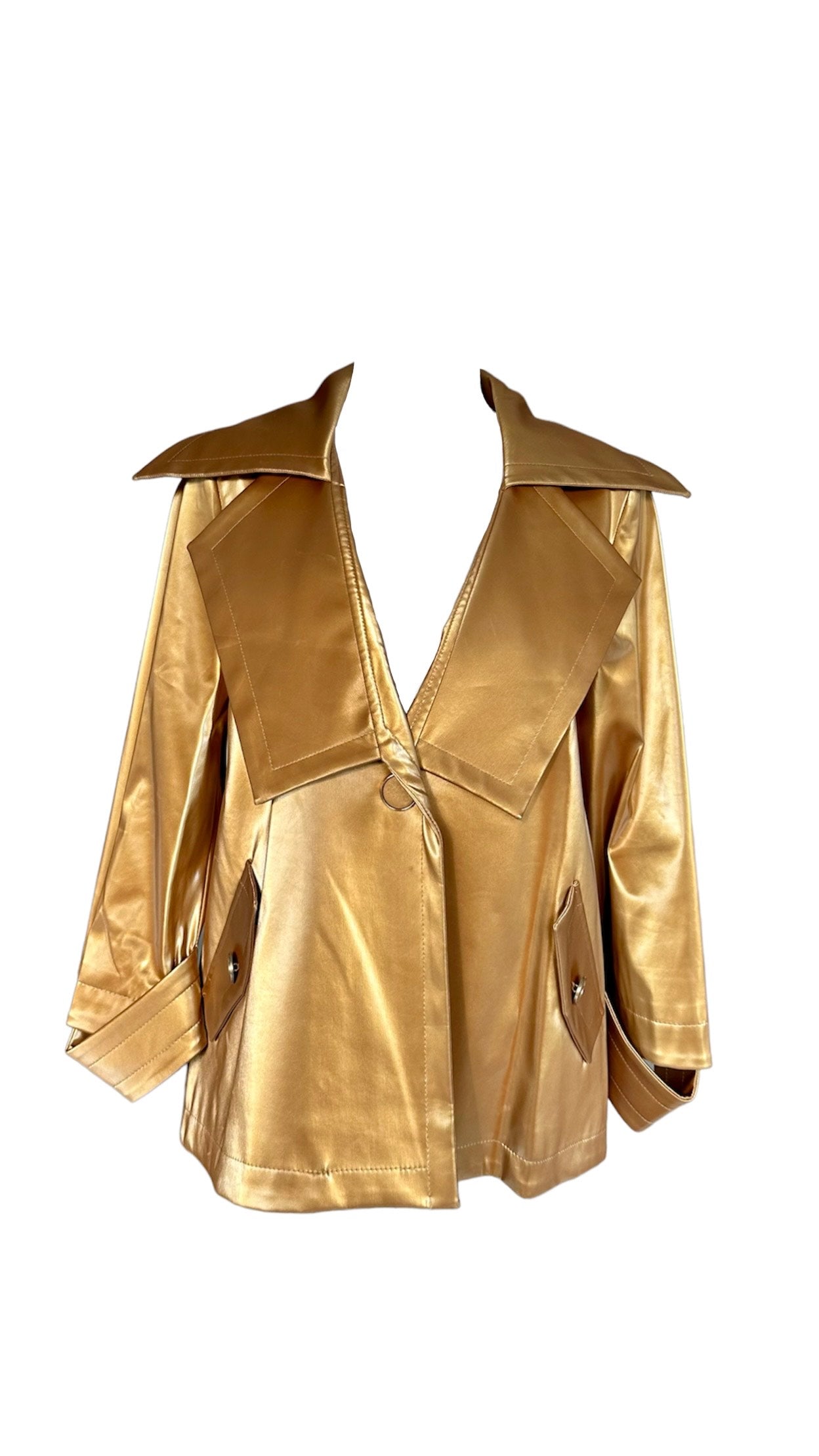 Gold Leather Jacket