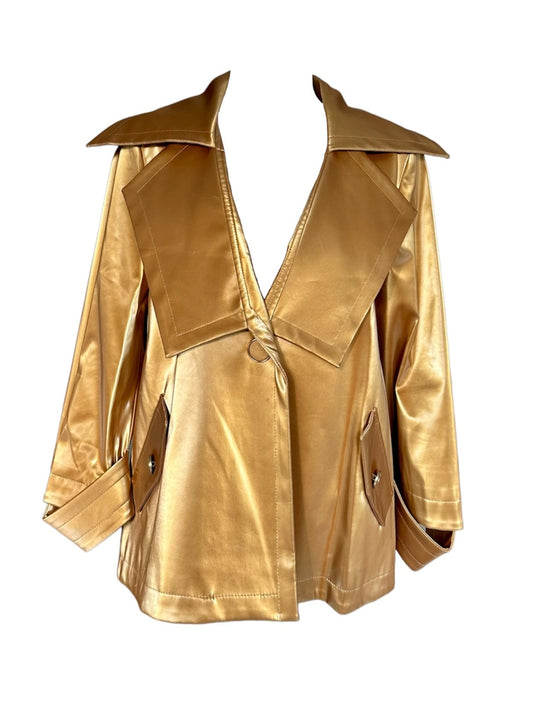 Gold Leather Jacket